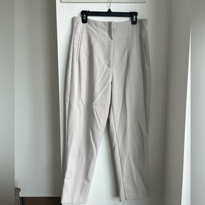 ZARA High-Waisted Pants (Oyster White)- Size XL